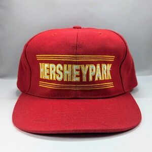 Vintage Hershey Park PA Coaster Tech Rollercoaster 90s Snapback Hat Cap